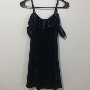 Dark Blue velvet American eagle dress